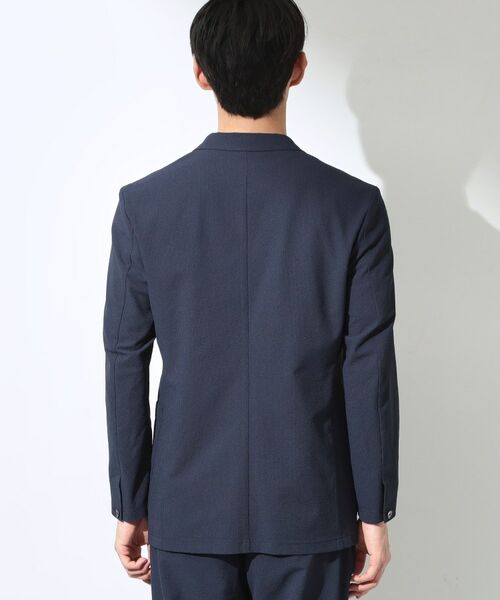 THE SHOP TK / ザ ショップ ティーケー テーラードジャケット | マイクロ シアサッカー ジャケット 洗濯機OK／セットアップ可 | 詳細7