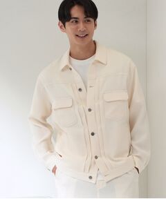 THE SHOP TK / ザ ショップ ティーケー レザーブルゾン・ジャケット | パナマメッシュ シャツブルゾン 洗濯機OK／セットアップ可