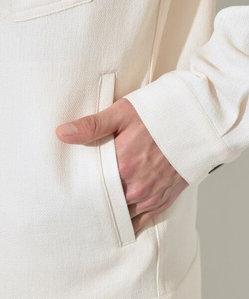 THE SHOP TK / ザ ショップ ティーケー レザーブルゾン・ジャケット | パナマメッシュ シャツブルゾン 洗濯機OK／セットアップ可 | 詳細10