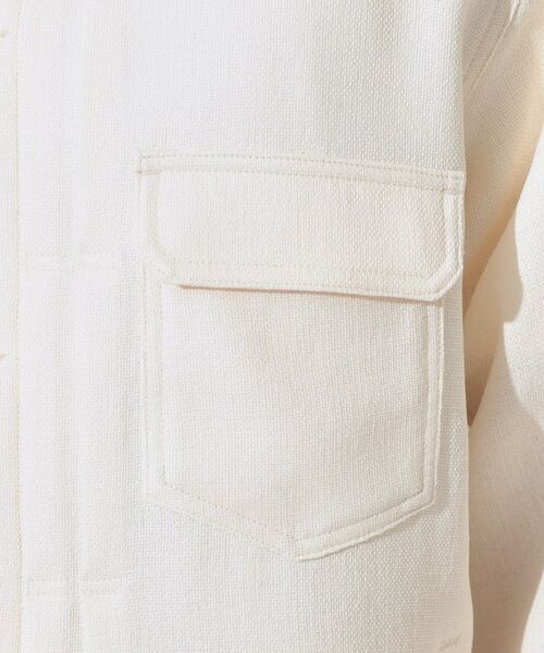 THE SHOP TK / ザ ショップ ティーケー レザーブルゾン・ジャケット | パナマメッシュ シャツブルゾン 洗濯機OK／セットアップ可 | 詳細19