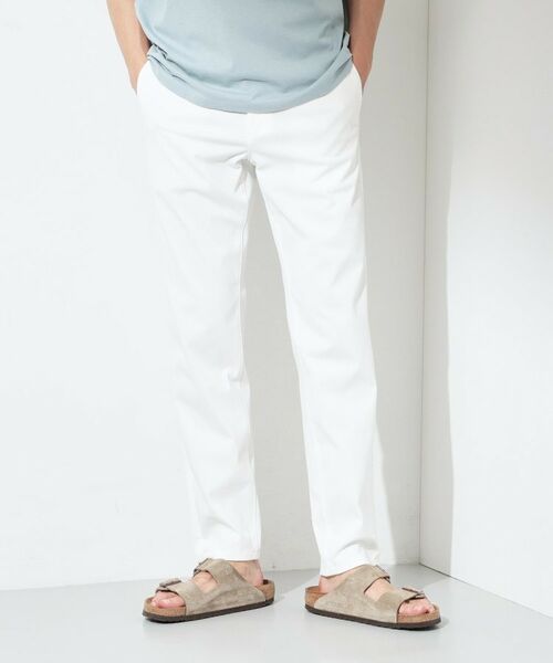 THE SHOP TK / ザ ショップ ティーケー パンツ | 7DAYSパンツCOOL 接触冷感／ストレッチ／ON・OFF兼用（オフホワイト(003)）