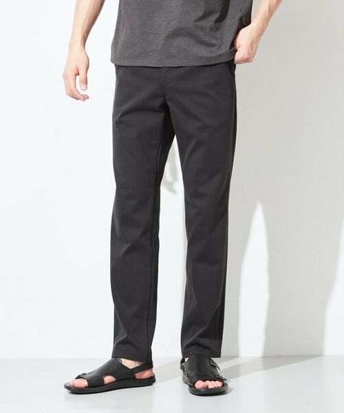 THE SHOP TK / ザ ショップ ティーケー パンツ | 7DAYSパンツCOOL 接触冷感／ストレッチ／ON・OFF兼用（ブラック(019)）