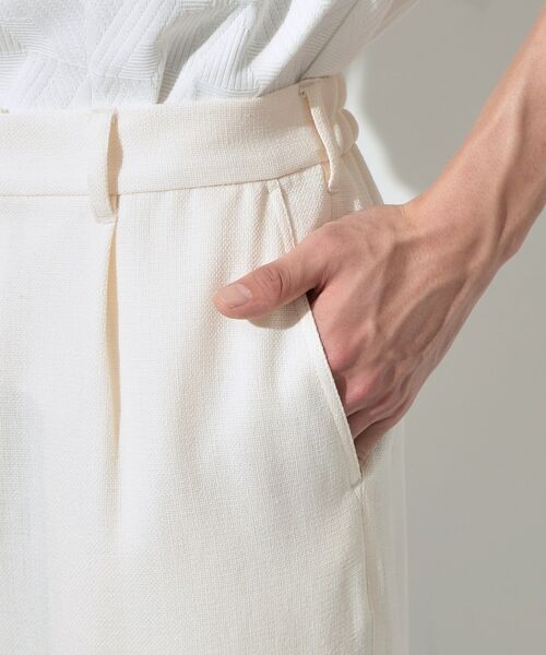 THE SHOP TK / ザ ショップ ティーケー パンツ | パナマメッシュ ワイドイージーパンツ 洗濯機OK／セットアップ可 | 詳細13