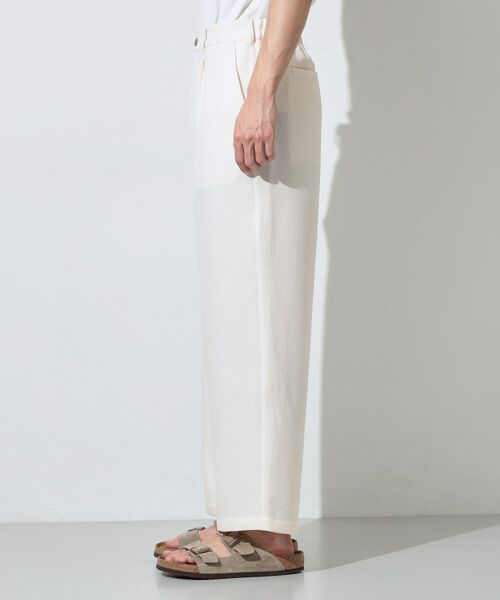 THE SHOP TK / ザ ショップ ティーケー パンツ | パナマメッシュ ワイドイージーパンツ 洗濯機OK／セットアップ可 | 詳細6