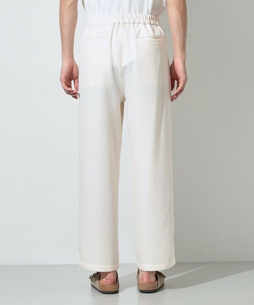THE SHOP TK / ザ ショップ ティーケー パンツ | パナマメッシュ ワイドイージーパンツ 洗濯機OK／セットアップ可 | 詳細7