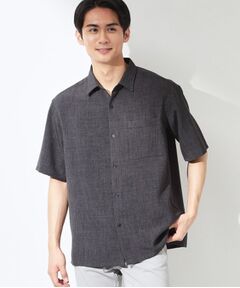 THE SHOP TK / ザ ショップ ティーケー シャツ・ブラウス | 【LINO FINE】 リネンライク半袖シャツ UVカット／イージーケア／吸水速乾／洗濯機OK／セットアップ可