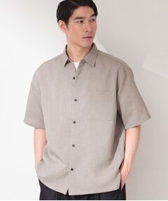 THE SHOP TK / ザ ショップ ティーケー シャツ・ブラウス | 【LINO FINE】 リネンライク半袖シャツ UVカット／イージーケア／吸水速乾／洗濯機OK／セットアップ可