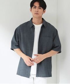 THE SHOP TK / ザ ショップ ティーケー シャツ・ブラウス | 【LINO FINE】 リネンライク半袖シャツ UVカット／イージーケア／吸水速乾／洗濯機OK／セットアップ可