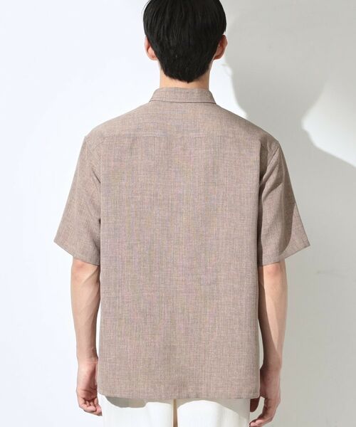 THE SHOP TK / ザ ショップ ティーケー シャツ・ブラウス | 【LINO FINE】 リネンライク半袖シャツ UVカット／イージーケア／吸水速乾／洗濯機OK／セットアップ可 | 詳細20