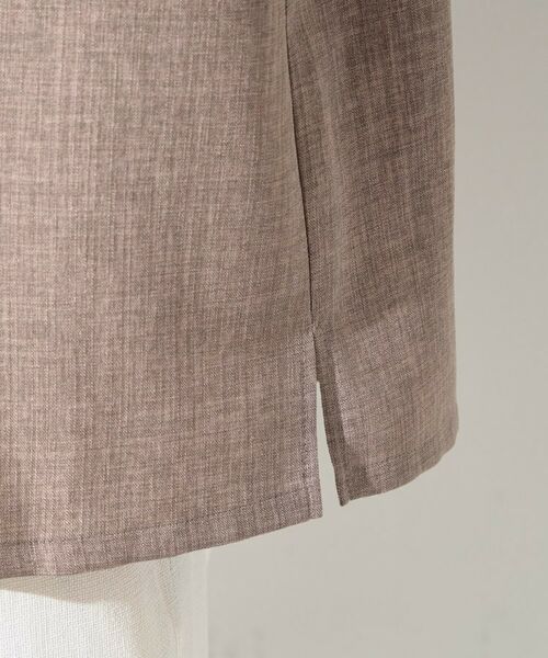 THE SHOP TK / ザ ショップ ティーケー シャツ・ブラウス | 【LINO FINE】 リネンライク半袖シャツ UVカット／イージーケア／吸水速乾／洗濯機OK／セットアップ可 | 詳細23