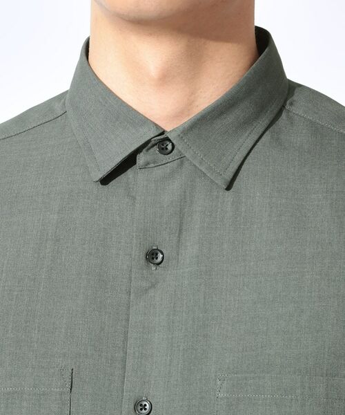 THE SHOP TK / ザ ショップ ティーケー シャツ・ブラウス | LITE TEX ダブルフラップ半袖シャツ セットアップ可 | 詳細20