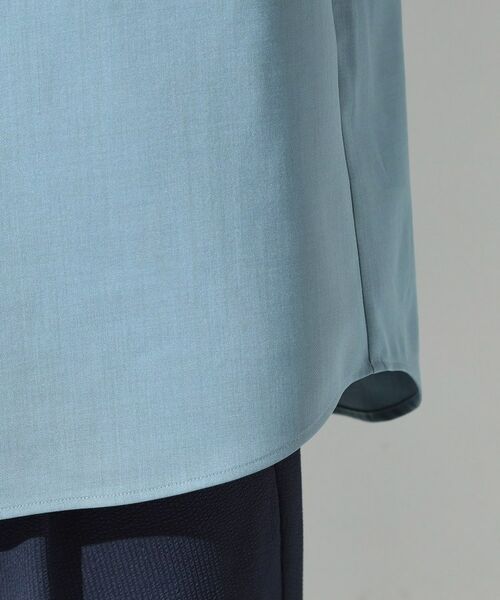 THE SHOP TK / ザ ショップ ティーケー シャツ・ブラウス | LITE TEX バンドカラー半袖シャツ 接触冷感/吸水速乾/UVカット/アンチピリング/イージーケア/洗濯機OK/セットアップ可 | 詳細22