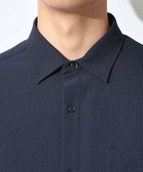 THE SHOP TK / ザ ショップ ティーケー シャツ・ブラウス | マイクロ シアサッカー 半袖シャツ 洗濯機OK／セットアップ可 | 詳細12