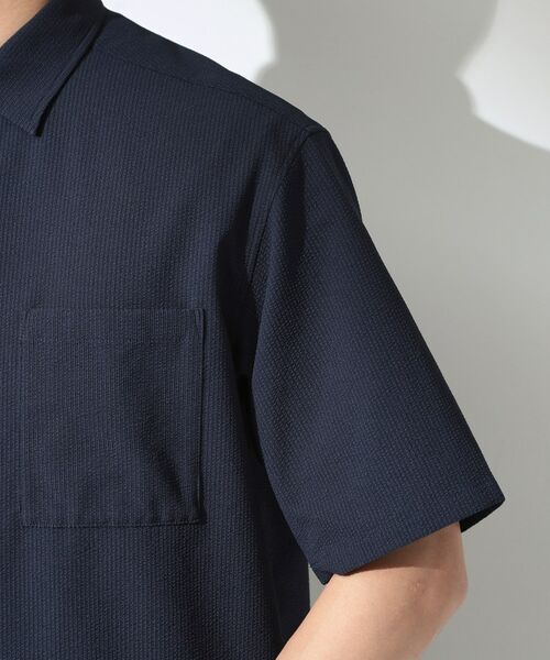 THE SHOP TK / ザ ショップ ティーケー シャツ・ブラウス | マイクロ シアサッカー 半袖シャツ 洗濯機OK／セットアップ可 | 詳細13