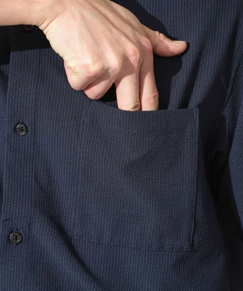 THE SHOP TK / ザ ショップ ティーケー シャツ・ブラウス | マイクロ シアサッカー 半袖シャツ 洗濯機OK／セットアップ可 | 詳細14