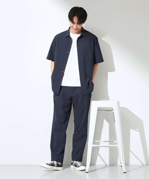 THE SHOP TK / ザ ショップ ティーケー シャツ・ブラウス | マイクロ シアサッカー 半袖シャツ 洗濯機OK／セットアップ可 | 詳細3