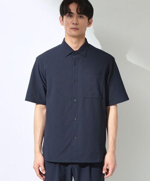 THE SHOP TK / ザ ショップ ティーケー シャツ・ブラウス | マイクロ シアサッカー 半袖シャツ 洗濯機OK／セットアップ可 | 詳細5