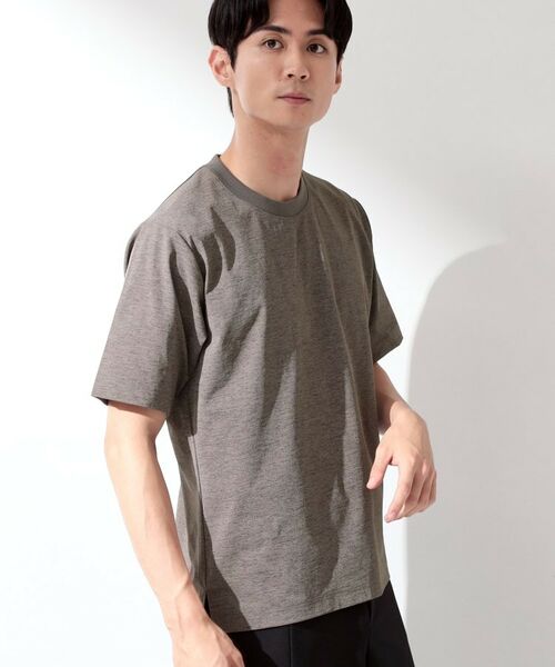 THE SHOP TK / ザ ショップ ティーケー カットソー | 【接触冷感/吸水速乾/UVカット/透け防止/遮熱】BO-NO TEE/ボーノTシャツ(トープ(054))