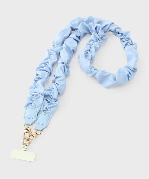 THE SHOP TK / ザ ショップ ティーケー キーホルダー・ストラップ | くしゅくしゅロングストラップ（ブルー(091)）