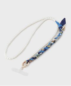 THE SHOP TK / ザ ショップ ティーケー キーホルダー・ストラップ | スカーフ切替ロングストラップ