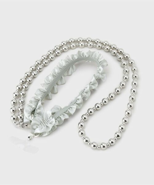 THE SHOP TK / ザ ショップ ティーケー キーホルダー・ストラップ | スカーフ切替ロングストラップ | 詳細1