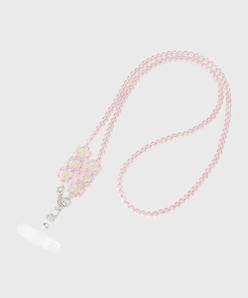 THE SHOP TK / ザ ショップ ティーケー その他小物 | ビーズロングストラップ（ライトピンク(070)）