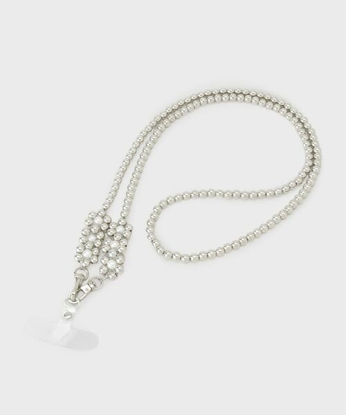 THE SHOP TK / ザ ショップ ティーケー その他小物 | ビーズロングストラップ（シルバー(106)）