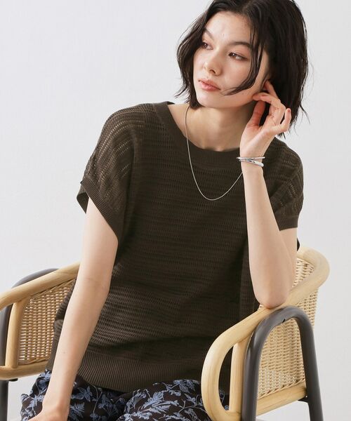 THE SHOP TK / ザ ショップ ティーケー その他トップス | メッシュニットタンクセット（ブラウン(043)）