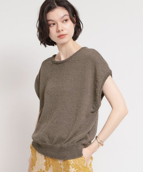 THE SHOP TK / ザ ショップ ティーケー ニット・セーター | ペーパーヤーン風ニット | 詳細1