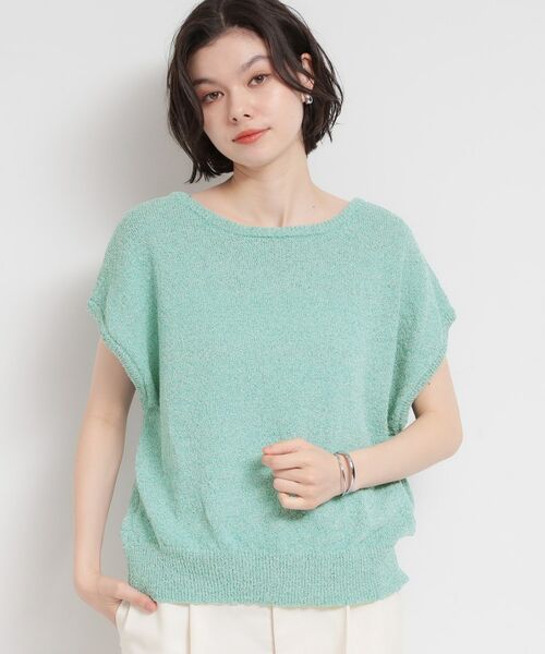 THE SHOP TK / ザ ショップ ティーケー ニット・セーター | ペーパーヤーン風ニット | 詳細5