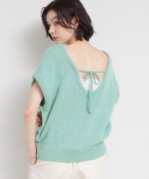 THE SHOP TK / ザ ショップ ティーケー ニット・セーター | ペーパーヤーン風ニット | 詳細6