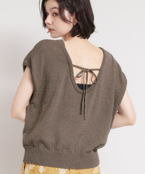 THE SHOP TK / ザ ショップ ティーケー ニット・セーター | ペーパーヤーン風ニット（ブラウン(043)）