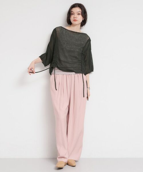 THE SHOP TK / ザ ショップ ティーケー ニット・セーター | ドロストメッシュニット | 詳細3