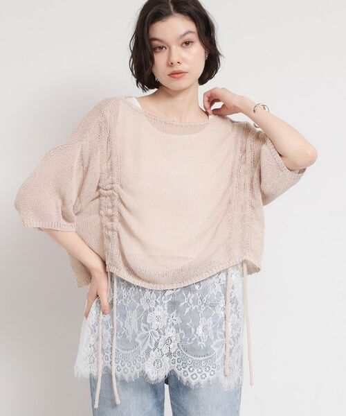 THE SHOP TK / ザ ショップ ティーケー ニット・セーター | ドロストメッシュニット | 詳細9