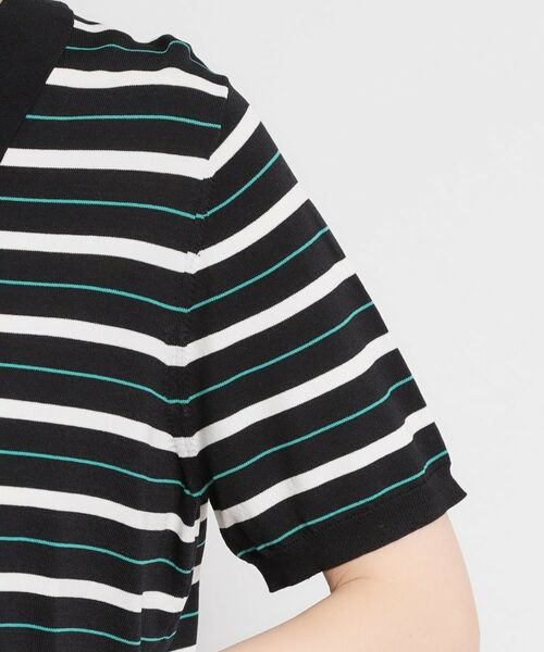 THE SHOP TK / ザ ショップ ティーケー ニット・セーター | 【多機能】レーヨンナイロンボーダーポロニット | 詳細17