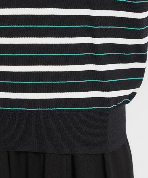 THE SHOP TK / ザ ショップ ティーケー ニット・セーター | 【多機能】レーヨンナイロンボーダーポロニット | 詳細18