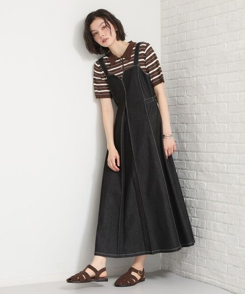 THE SHOP TK / ザ ショップ ティーケー ニット・セーター | 【多機能】レーヨンナイロンボーダーポロニット | 詳細7