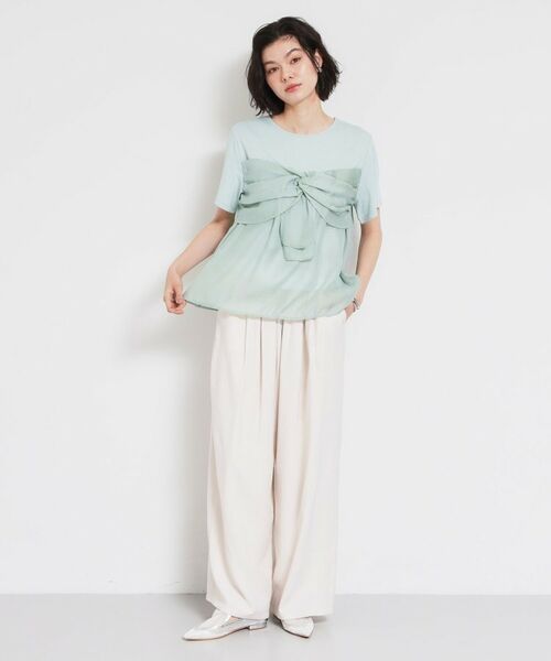 THE SHOP TK / ザ ショップ ティーケー Tシャツ | 【ひんやり／吸水速乾／UV】ビスチェ風切り替えTシャツ | 詳細14