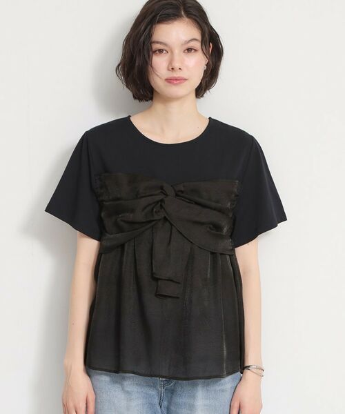 THE SHOP TK / ザ ショップ ティーケー Tシャツ | 【ひんやり／吸水速乾／UV】ビスチェ風切り替えTシャツ | 詳細16