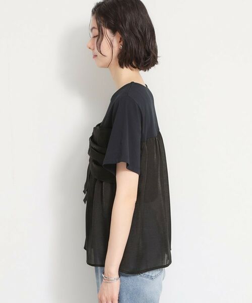 THE SHOP TK / ザ ショップ ティーケー カットソー | 【多機能】ビスチェ風切り替えTシャツ | 詳細6