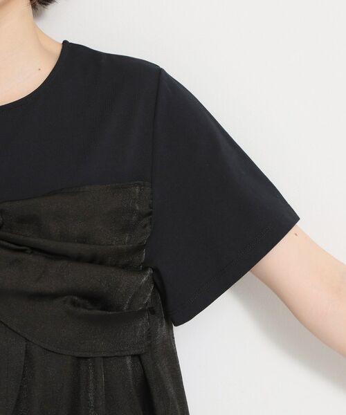 THE SHOP TK / ザ ショップ ティーケー カットソー | 【多機能】ビスチェ風切り替えTシャツ | 詳細9