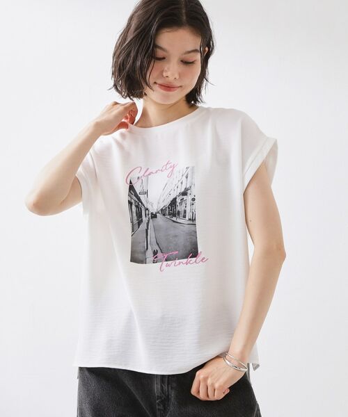 THE SHOP TK / ザ ショップ ティーケー Tシャツ | ポーラ布帛Tシャツ | 詳細1