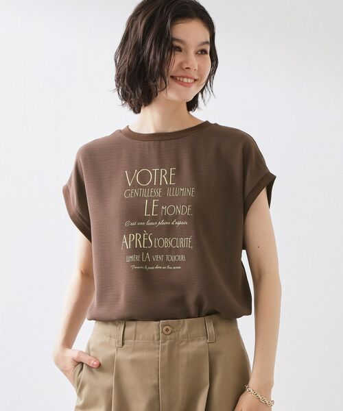 THE SHOP TK / ザ ショップ ティーケー Tシャツ | ポーラ布帛Tシャツ | 詳細10