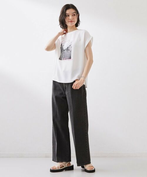 THE SHOP TK / ザ ショップ ティーケー Tシャツ | ポーラ布帛Tシャツ | 詳細3