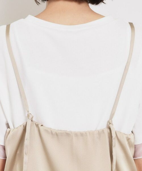 THE SHOP TK / ザ ショップ ティーケー キャミソール・チューブトップ | アシンメトリーサテンレースキャミ | 詳細21