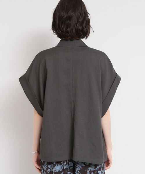 THE SHOP TK / ザ ショップ ティーケー テーラードジャケット | 【夏の通勤スタイルに】涼やかな着心地 麻調ダブルブレストジャケット | 詳細14