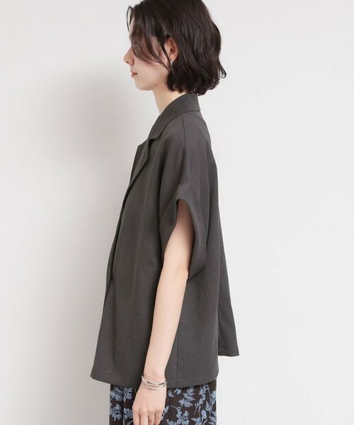 THE SHOP TK / ザ ショップ ティーケー テーラードジャケット | 麻調メッシュダブルブレストジャケット | 詳細6