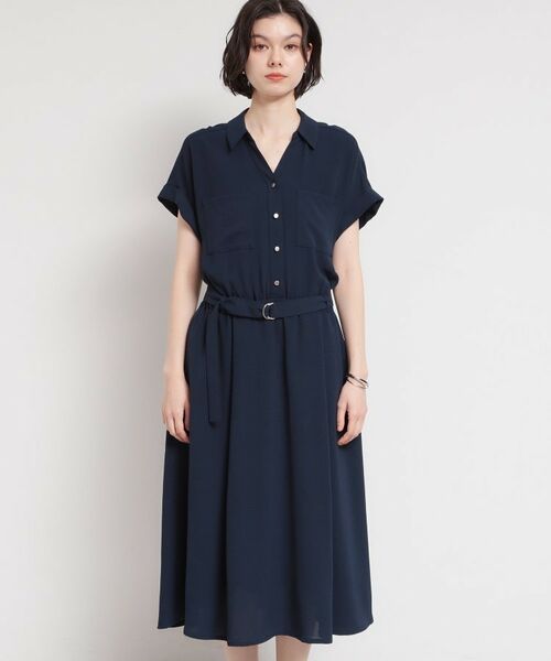 THE SHOP TK / ザ ショップ ティーケー ロング・マキシ丈ワンピース | 【多機能】Wポケットスキッパーワンピース | 詳細13