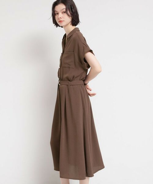 THE SHOP TK / ザ ショップ ティーケー ロング・マキシ丈ワンピース | 【多機能】Wポケットスキッパーワンピース | 詳細2
