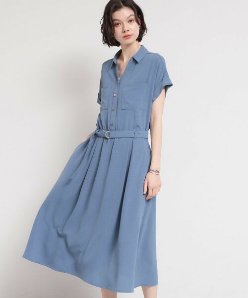 THE SHOP TK / ザ ショップ ティーケー ロング・マキシ丈ワンピース | 【多機能】Wポケットスキッパーワンピース | 詳細5